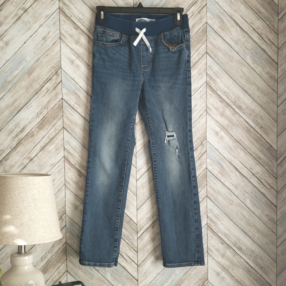 Boys Old Navy Karate Slim Built-In Flex Jeans size 10-12 Large